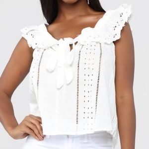 NEVER WORN. White Blouse.